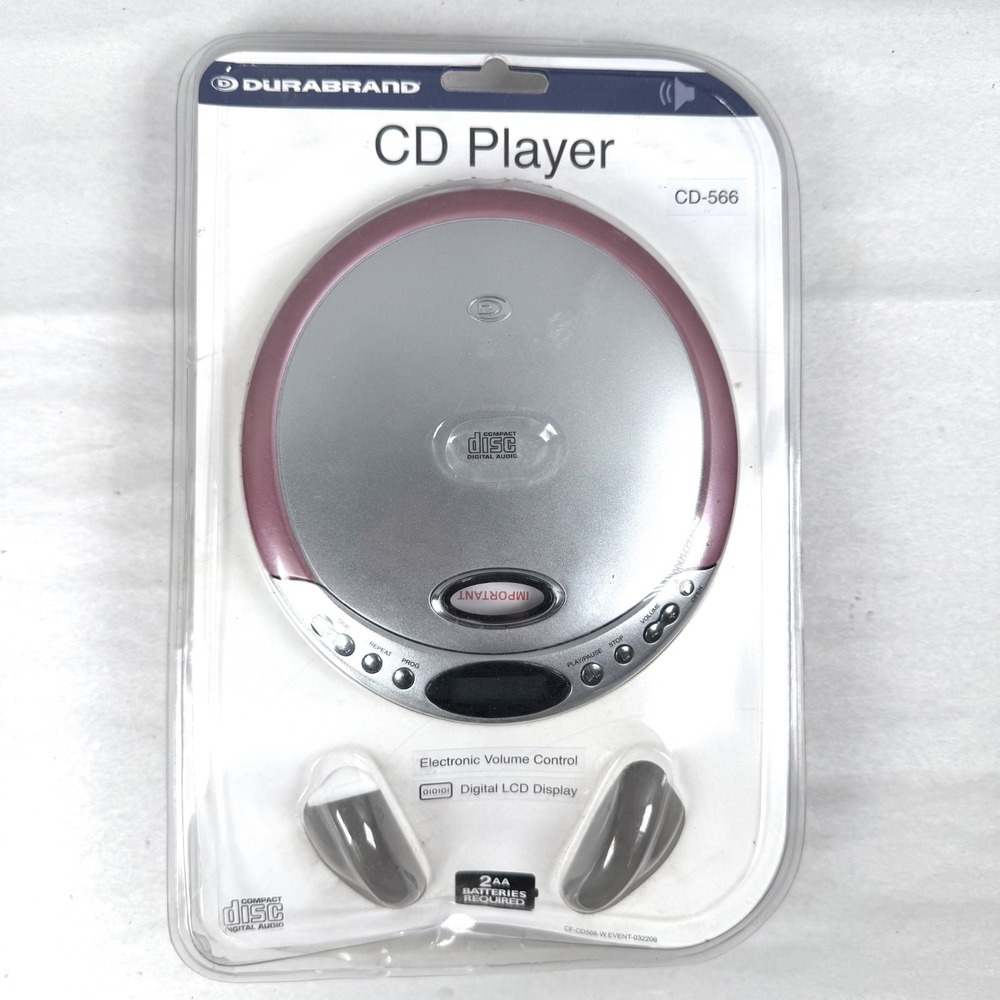 Durabrand CD-566 CD Player Silver Pink / LCD / New
